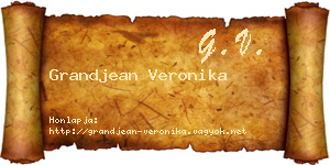 Grandjean Veronika névjegykártya